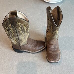 Old West Brown Cowboy Boots Classic Western Style